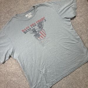 BASS PRO SHOPS An‎ American Tradition T-Shirt Mens 2XL Gray Eagle